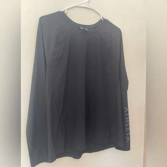 Women’s Athleta Black Long Sleeve Crew Neck Train T-Shirt S - Picture 4 of 6